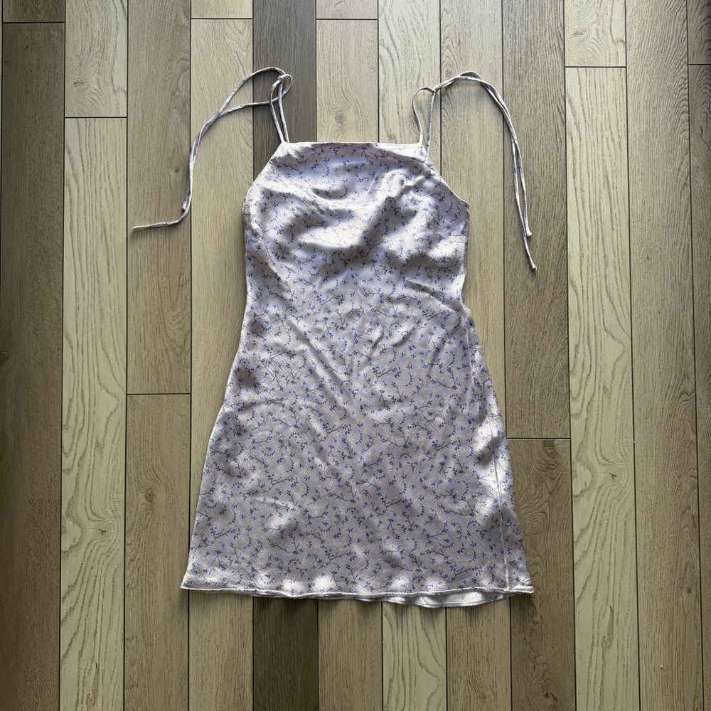 Zara Light Purple Floral Dress